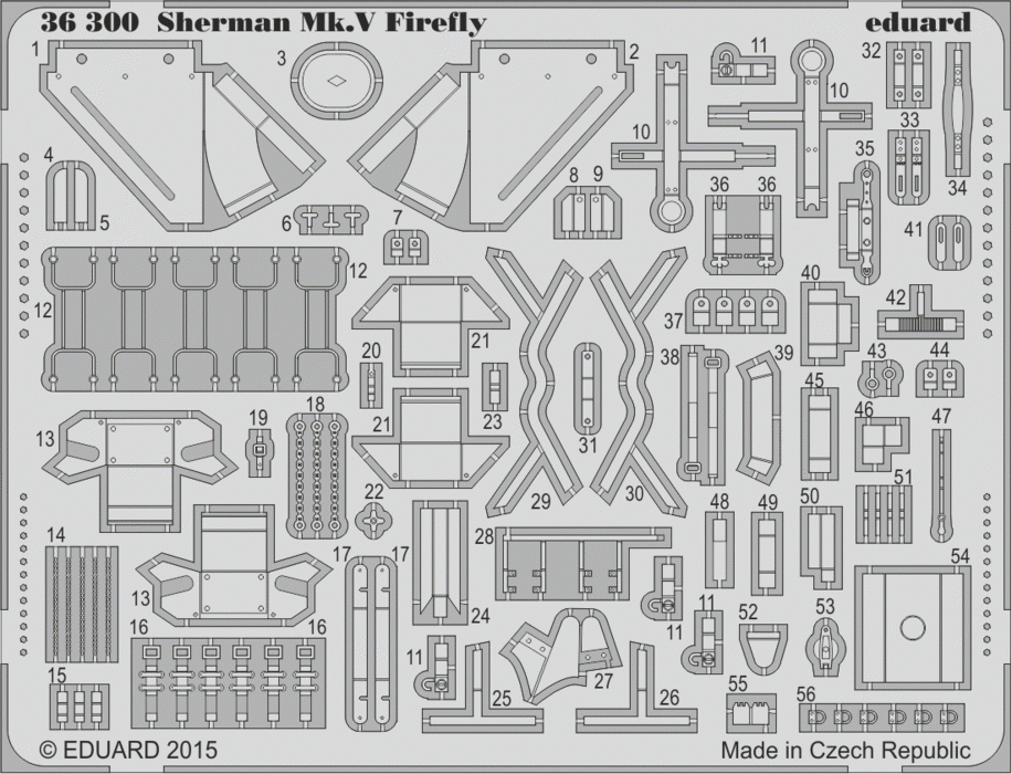 Eduard 36300 Sherman Mk. V Firefly 1/35 Tamiya 