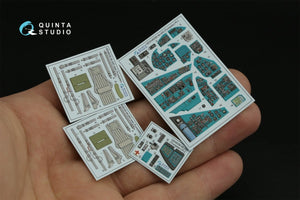 Intérieur imprimé en 3D et coloré sur papier décalcomanie Quinta Studio QD48356 Mi-24D (Trumpeter) 1/48 – image 5