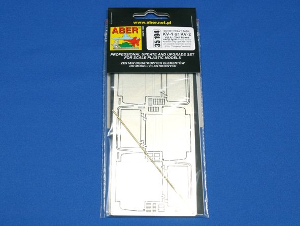 Aber 35194 Char lourd russe KV-1, KV-2 - vol. 4 - ensemble supplémentaire - boîtes à outils type ancien pour les premiers garde-boues (1/35) – image 3