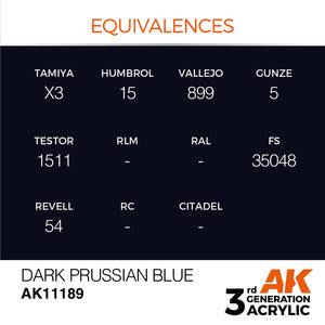 AK Interactive AK11189 BLEU DE PRUSSE FONCÉ – STANDARD 17 ml – image 3
