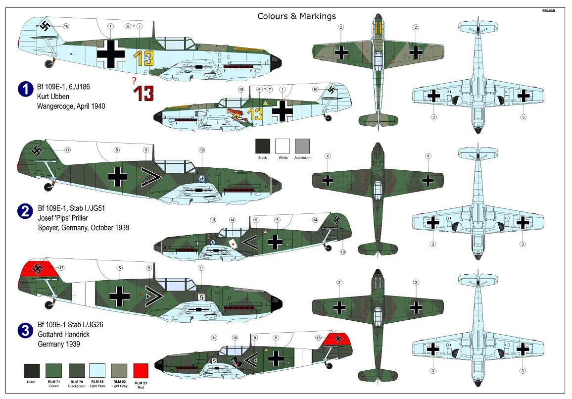 AZ Modèle AZ7803 Bf 109E-1 &amp;quot;Expert 1&amp;quot; 1/72 – Bild 2