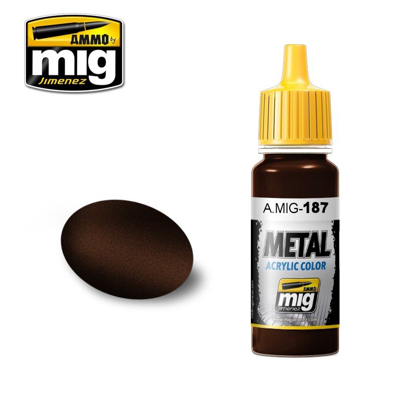 MUNITIONS de Mig Jimenez 0187 JET EXHAUST FER BRÛLÉ 17ml.