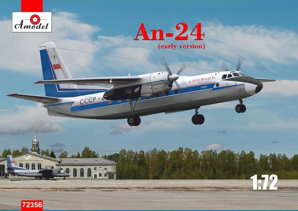 Maquette Amodel 72356 An-24 version initiale 1/72