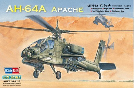 Hobby Boss 87218 AH-64A Apache Hélicoptère d'attaque (1/72)