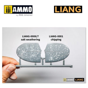 Liang 0007 Pochoirs pour aérographe Effets de vieillissement salin (Intensif) – image 3