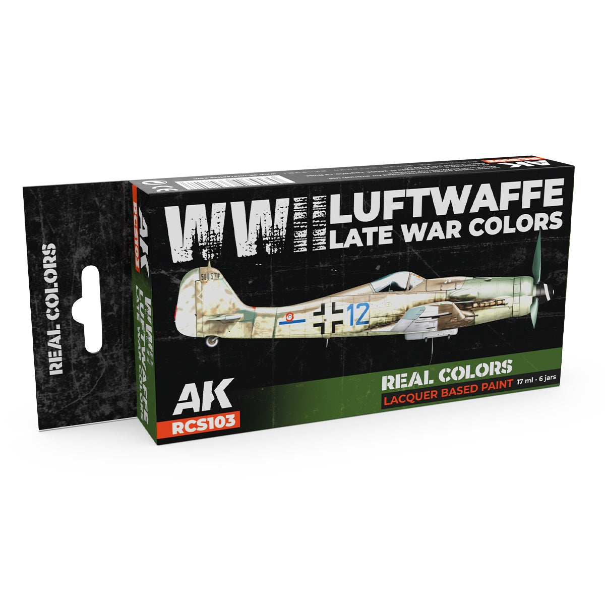 AK Interactive RCS103 Couleurs de fin de guerre de la Luftwaffe (Seconde Guerre mondiale) 6 x 17 ml