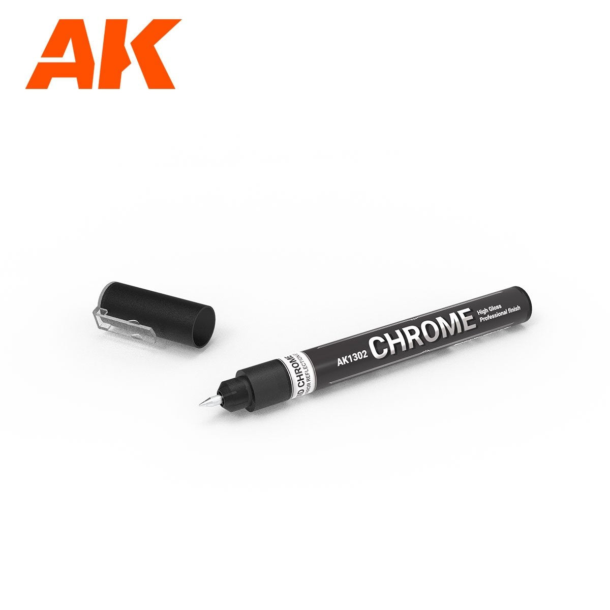 MARQUEUR LIQUIDE MÉTALLIQUE AK Interactive AK1302 – CHROME