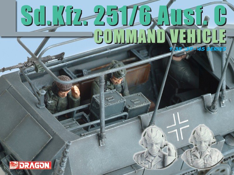 Dragon 6206 Sd.Kfz. 251/6 Ausf. Véhicule de commandement C (1/35) – immagine 4