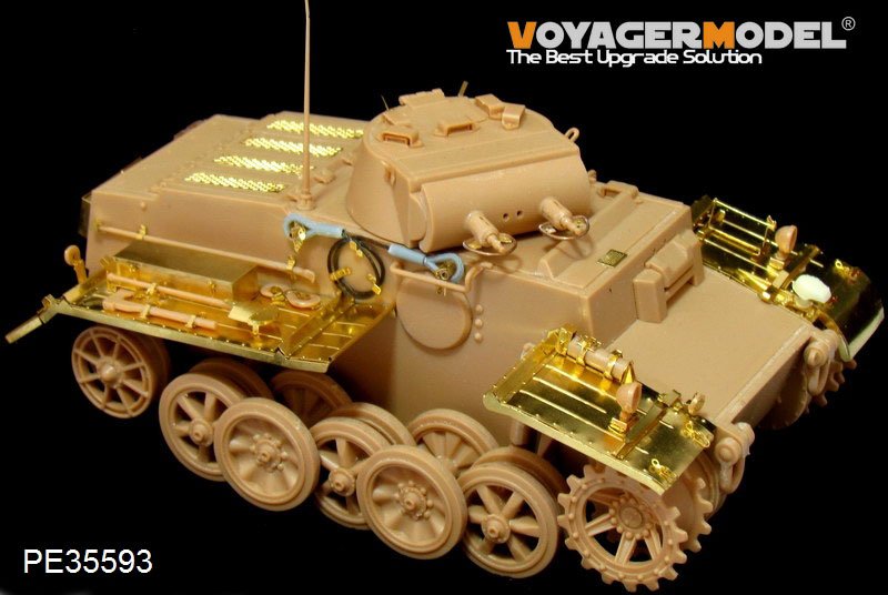Maquette Voyager PE35593 Char allemand Pz.Kpfw.I Ausf.F (version tardive) de la Seconde Guerre mondiale pour maquette HobbyBoss 83805 au 1/35 – Bild 3
