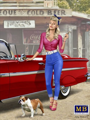 Master Box 24015 Série Pin-up. Un arrêt rapide. Kit n° 1 1/24