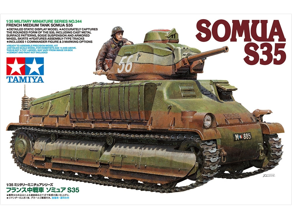 Tamiya 35344 Char moyen français SOMUA S35 (1/35)  – immagine 2