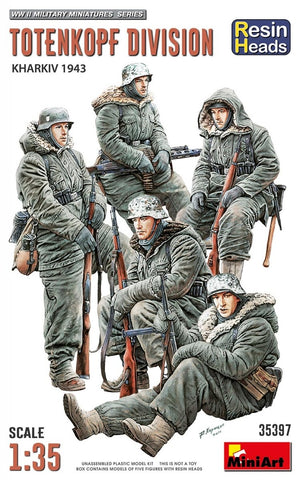 MiniArt 35397 DIVISION TOTENKOPF. KHARKOV 1943. TÊTES EN RÉSINE 1/35