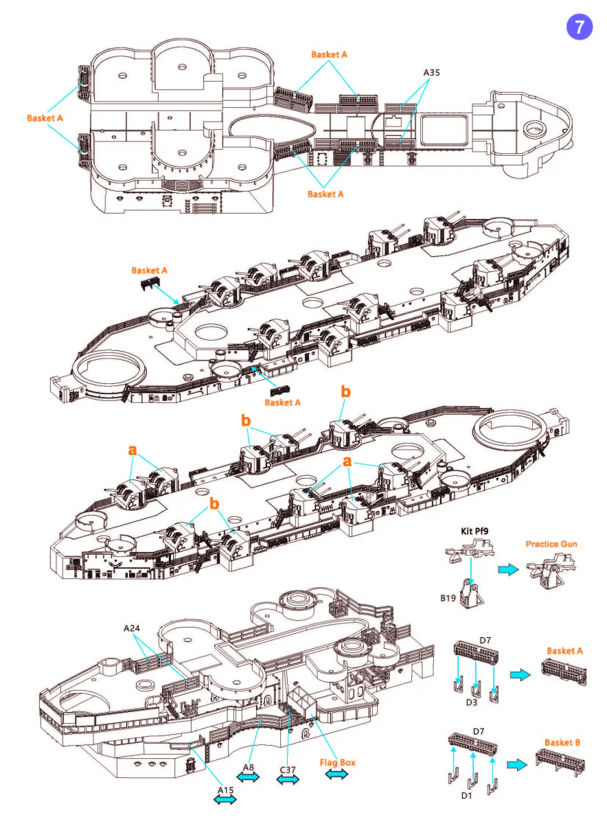 Kit de détail Very Fire VF700009 USS Missouri BB-63 pour maquette VeryFire au 1/700 – Bild 8