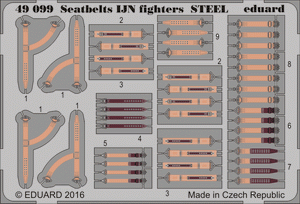 Eduard 49099 Ceintures de sécurité Combattants IJN ACIER 1/48