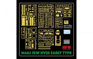 Maquette Rye Field 5058 M4A3 76W HVSS, version ancienne, échelle 1/35 – imagen 3