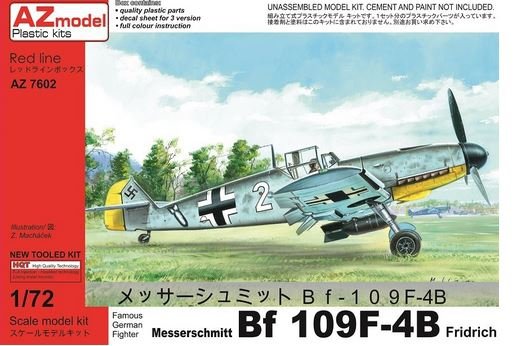 AZmodèle AZ7602 Bf-109F-4B 1/72
