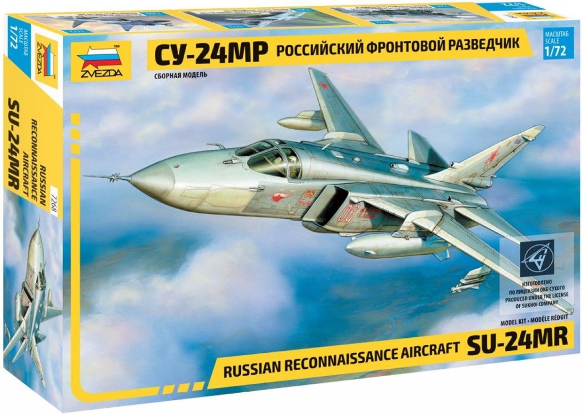 Zvezda 7268 AVION DE RECONNAISSANCE RUSSE SU-24MR (1/72)