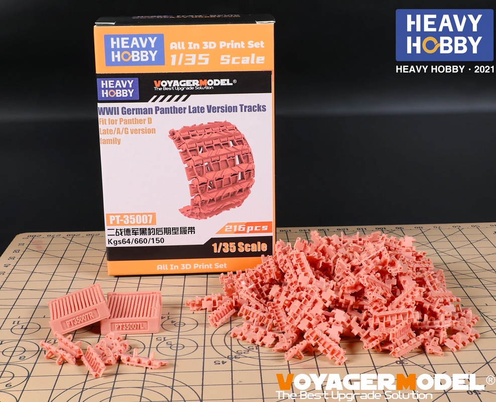 Heavy Hobby PT35007 Chenilles Panther allemandes de la Seconde Guerre mondiale, version tardive, échelle 1/35