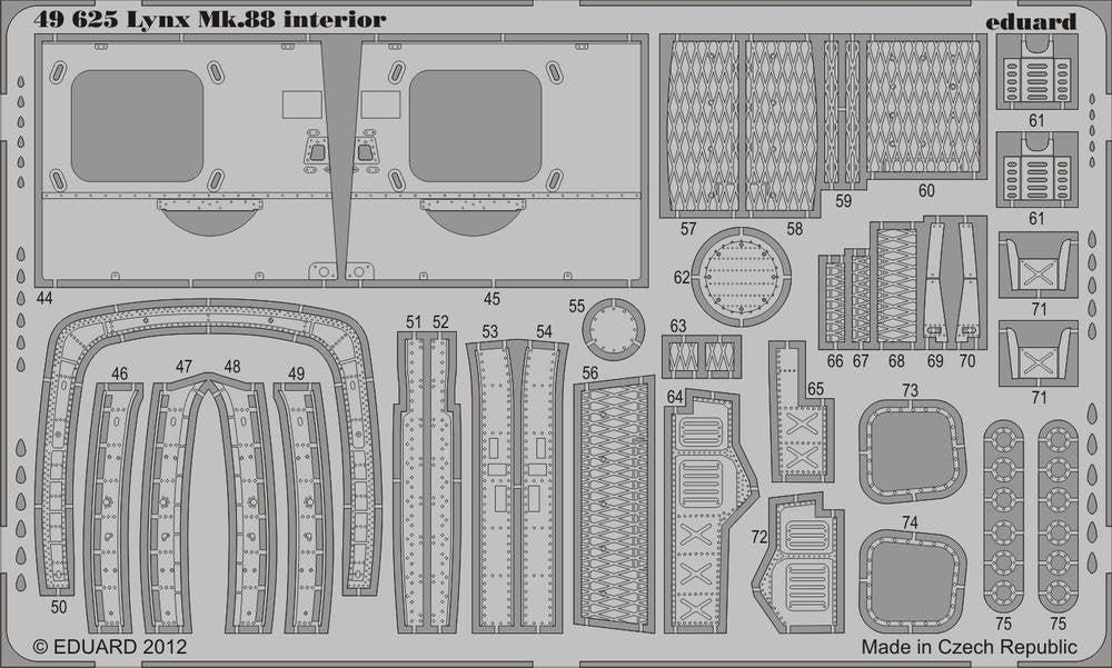 Intérieur Eduard 49625 Lynx Mk.88 SA 1/48 (Airfix)