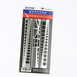Plaque de ligne gravée modèle U-STAR UA-90036 (courbes)