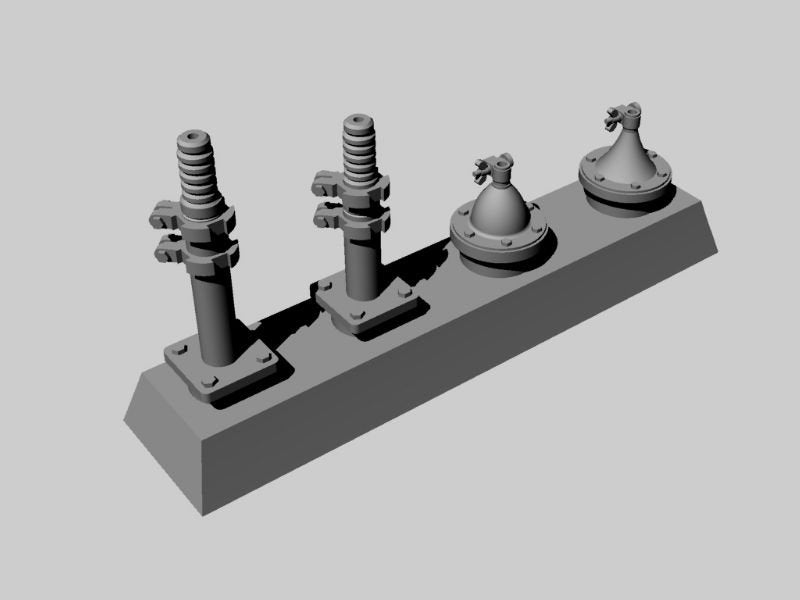 Panzer Art RE35-219 No19 Ensemble d'antennes britanniques pour AFV 1/35