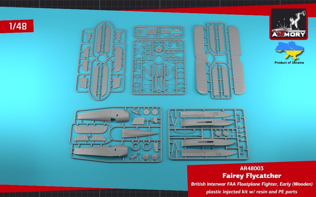 Armory Models 48003 Fairey Flycatcher, chasseur hydravion britannique FAA de l&amp;#39;entre-deux-guerres, sur flotteurs en bois, échelle 1/48  – image 2