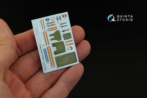 Intérieur imprimé en 3D et coloré sur papier décalcomanie pour le kit Kitty Hawk (Quinta Studio QD32013 Mirage 2000N) à l&amp;#39;échelle 1/32  – image 5