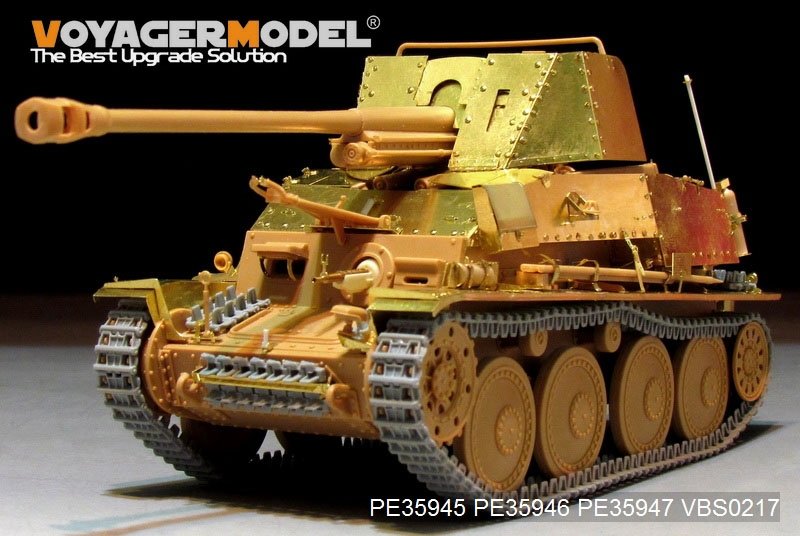Maquette Voyager PE35945 Chasseur de chars allemand Marder III (Sd.Kfz.139) de la Seconde Guerre mondiale, à base de la maquette TAMIYA 35248 au 1/35 – Bild 3