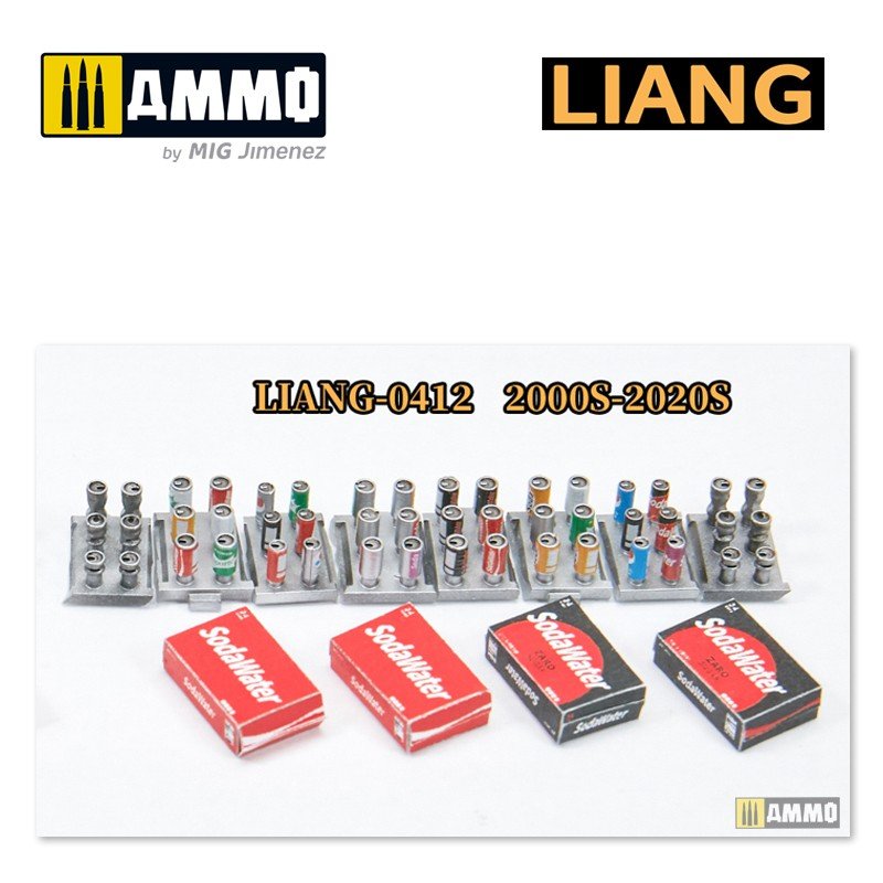 Liang 0412 Modèle imprimé en 3D Canettes de soda + Boîtes en carton Années 2000-2020 1/35 – image 3