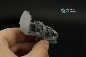 Intérieur imprimé en 3D et coloré sur papier décalcomanie Quinta Studio QD48375 AH-64E (Hasegawa) 1/48 – image 9