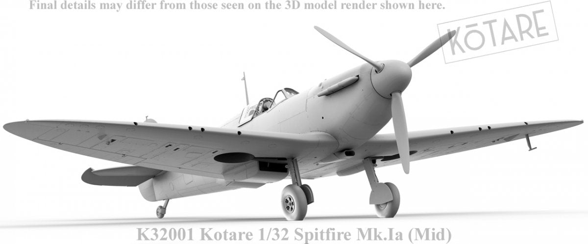 Kotare K32001 Spitfire Mk.Ia Mid. 1/32 – Bild 9