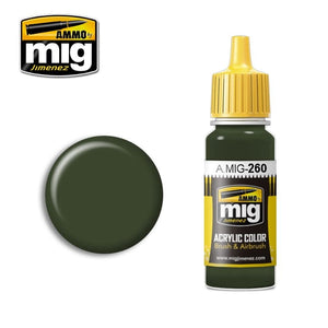 Munitions de Mig Jimenez 0260 - IJA Kawasaki Vert 17ml