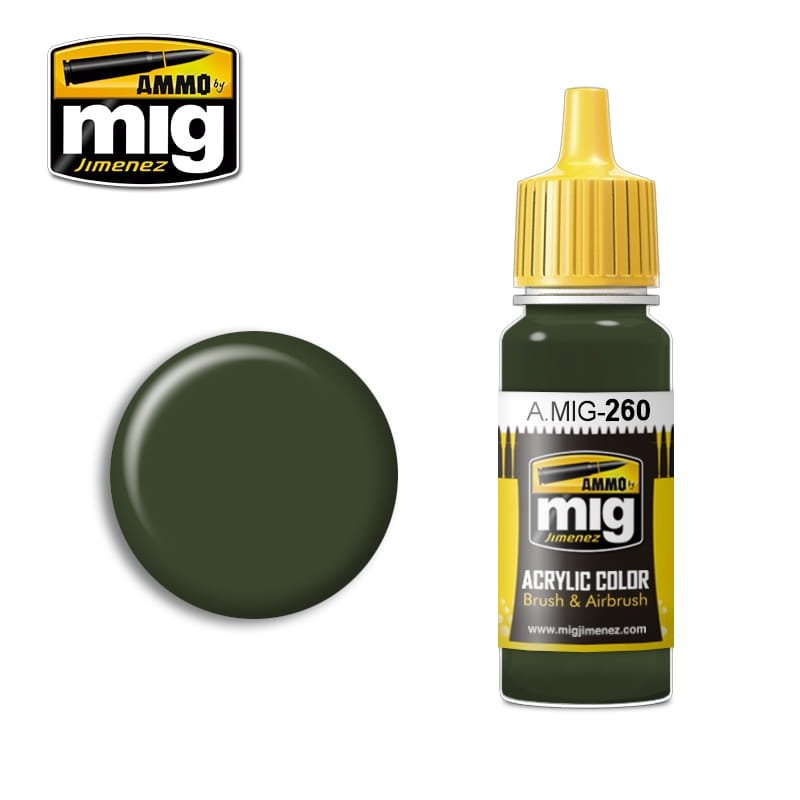 Munitions de Mig Jimenez 0260 - IJA Kawasaki Vert 17ml