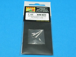 Aber A48 022 Ensemble de deux canons pour mitrailleuses Hispano de 20 mm destinées au chasseur britannique Spitfire (1/48)  – image 3