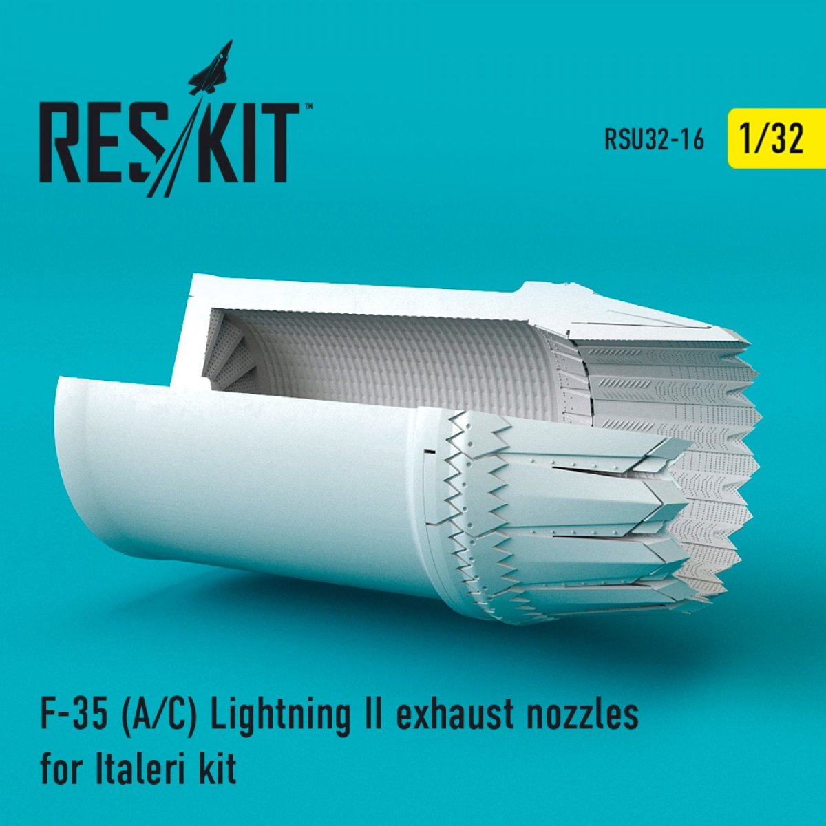 TUYAUX D'ÉCHAPPEMENT RESKIT RSU32-0016 F-35 (A,C) « LIGHTNING II » POUR MAQUETTE ITALERI 1/32