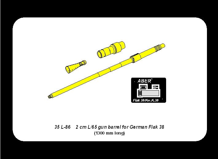 Canon Aber 35L-086 allemand de 2 cm L/65 pour Flak 38 (1/35) – image 5