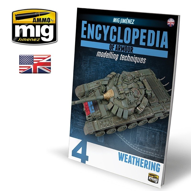 AMMO de Mig Jimenez 6153 ENCYCLOPÉDIE DES TECHNIQUES DE MODÉLISATION DE BLINDÉS VOL. 4 - VIEILLISSEMENT (Anglais)
