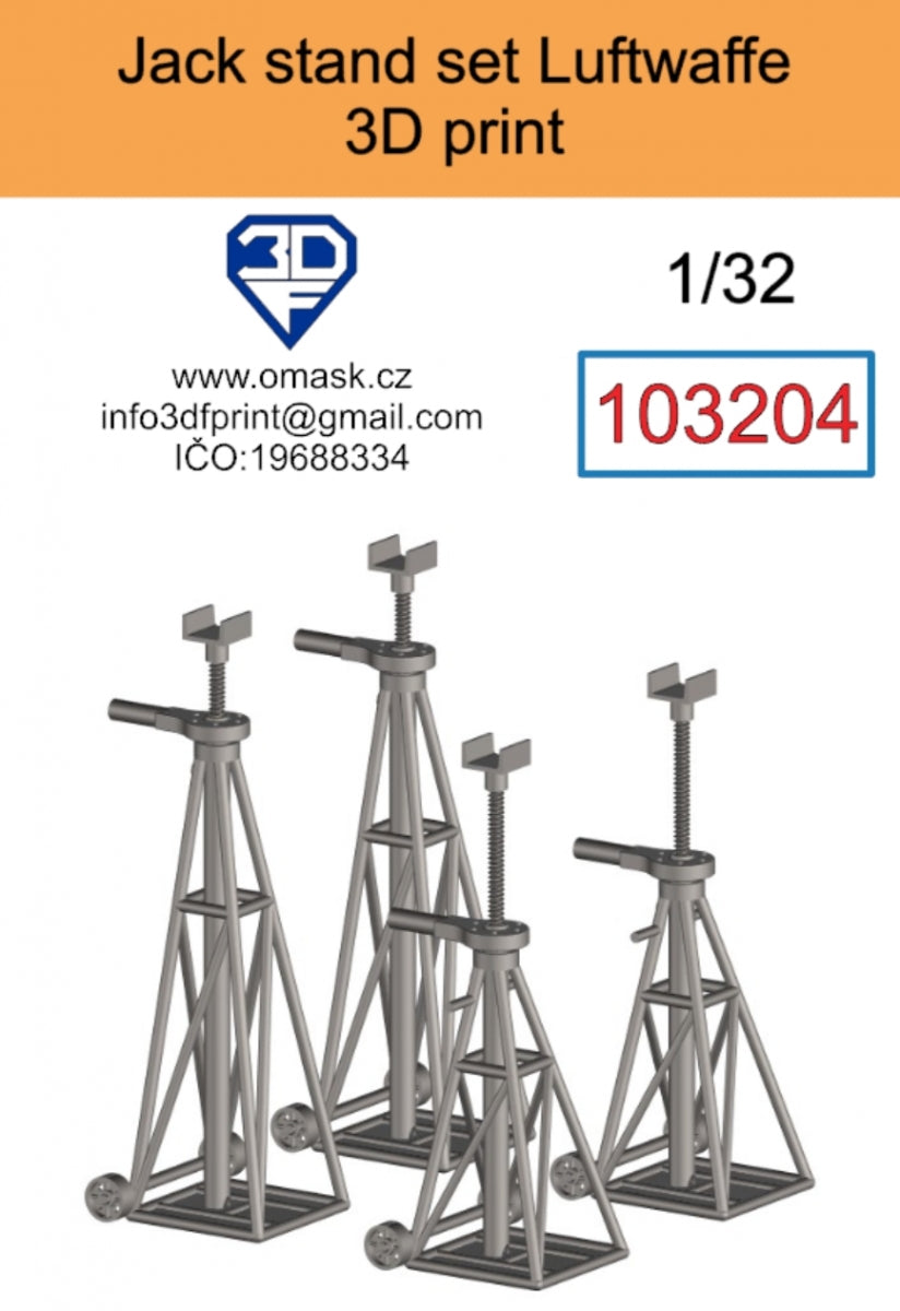 Omask 103204 Ensemble de chandelles Luftwaffe (impression 3D) 1/32