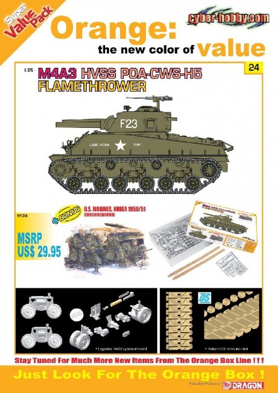 Cyber-Hobby 9124 M4A3 HVSS POA-CWS-H5 (1/35) – image 2