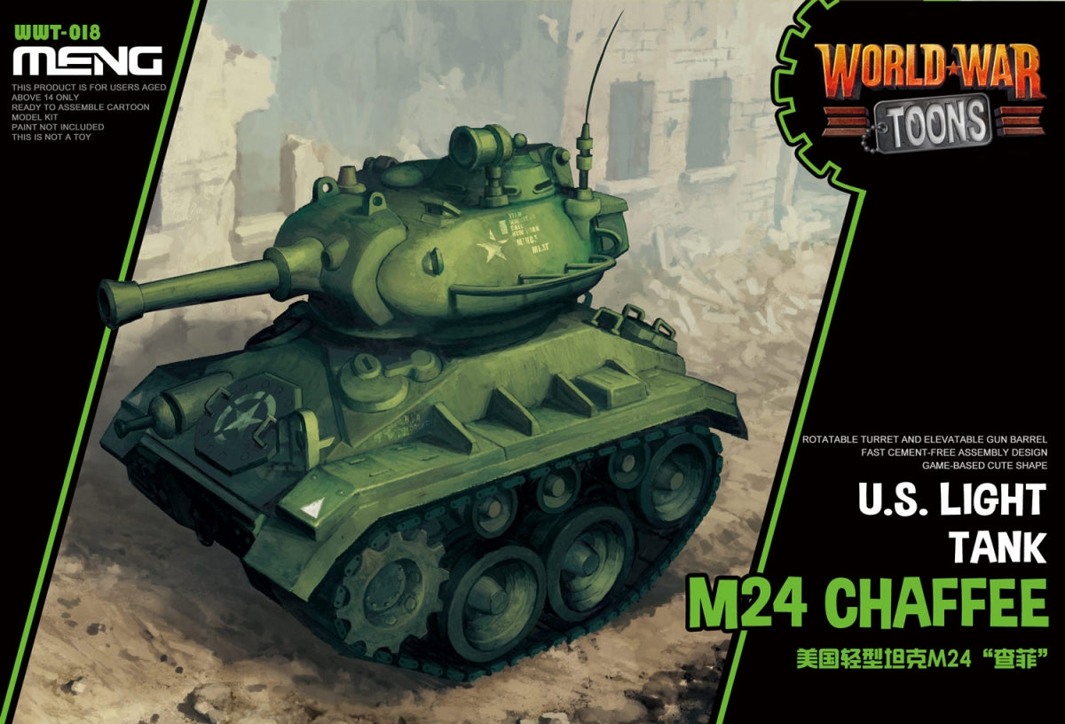 Char léger américain Meng modèle WWT-018 M24 Chaffee