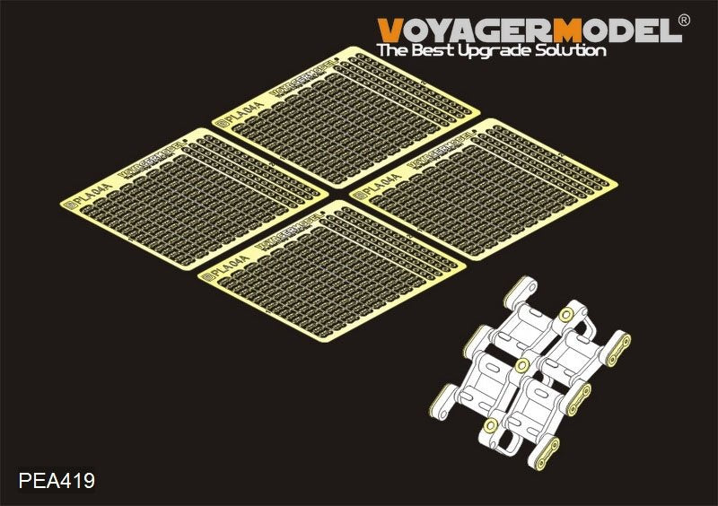 Axes de chenille Voyager Model PEA419 pour char ZTD-05 AAAV de l'Armée populaire de libération chinoise (pour HOBBYBOSS 82484/82483) à l'échelle 1/35