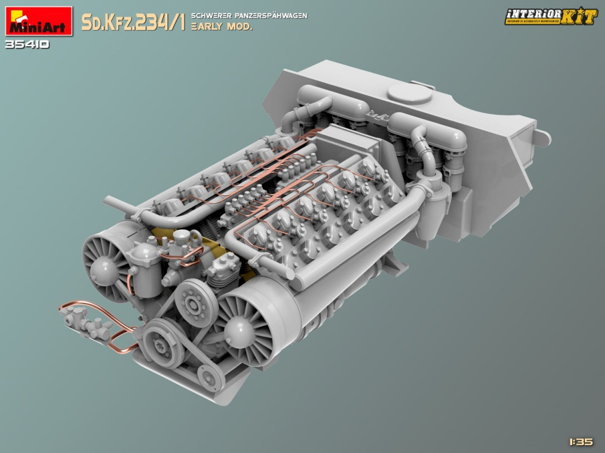 MiniArt 35410 Sd.Kfz.234/1 Schwerer Panzerspahwagen. PREMIER MOD. KIT INTÉRIEUR 1/35 – image 7