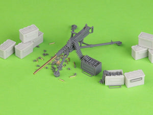 Maquette Master GM-35-064 Browning M2HB calibre .50 (12,7 mm) - Mitrailleuse M3 sur trépied - Seconde Guerre mondiale (avec boîte de munitions M2) 1/35 – imagen 4