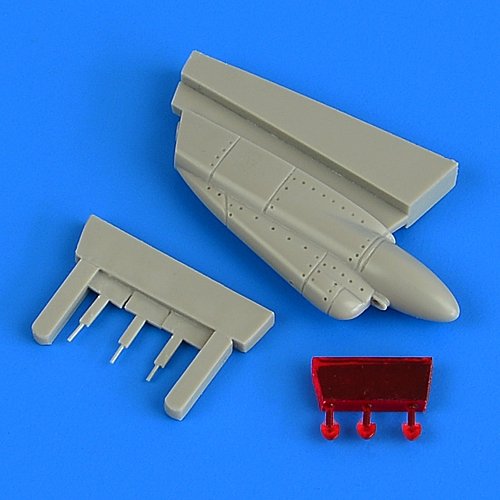 Quickboost QB48790 Nacelle de mentonnière F-14A/B Tomcat - version initiale vs Tamiya 1/48
