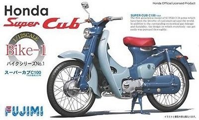Fujimi 141244 &amp;#39;58 Honda SuperCub C100 1/12