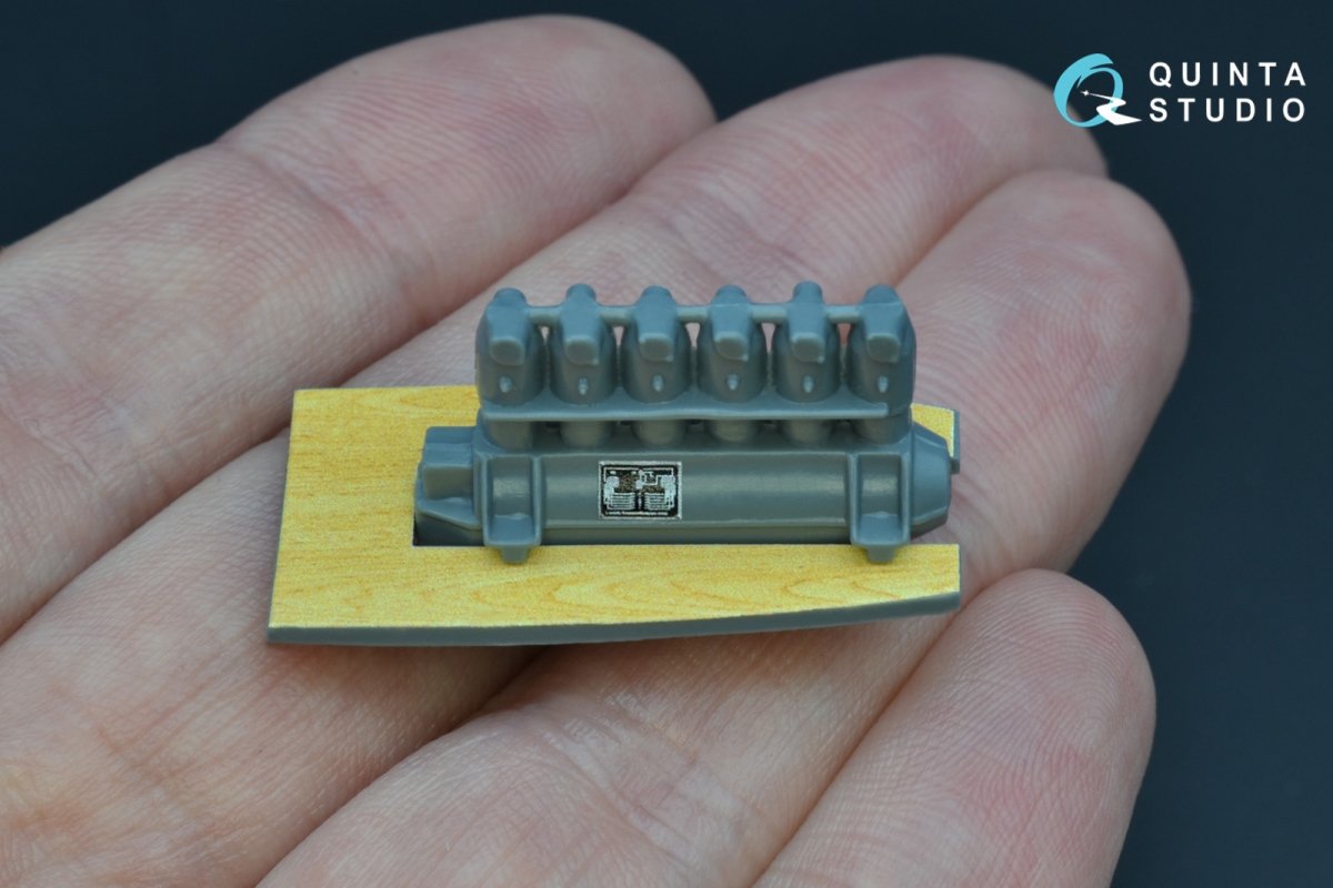 Intérieur imprimé en 3D et coloré sur papier décalcomanie Quinta Studio QD48174 Albatros D.III (pour kit Eduard) 1/48 – Bild 4