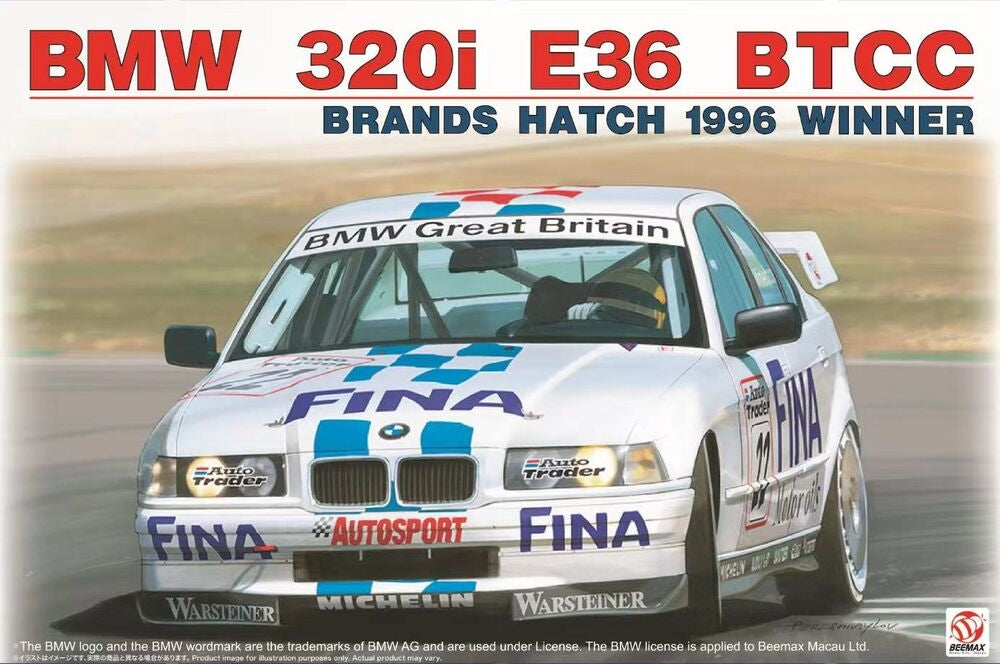 Beemax 24045 BMW 320i BTCC Brands Hatch 1996 Vainqueur 1/24