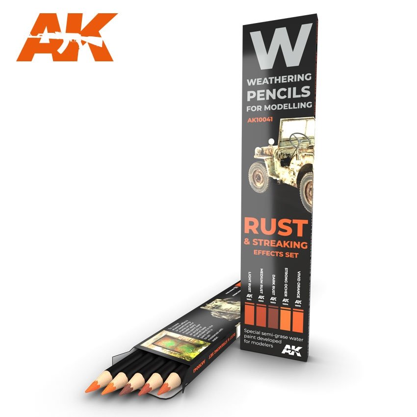 AK Interactive AK10041 RUST &amp; STREAKING : ENSEMBLE D'EFFETS