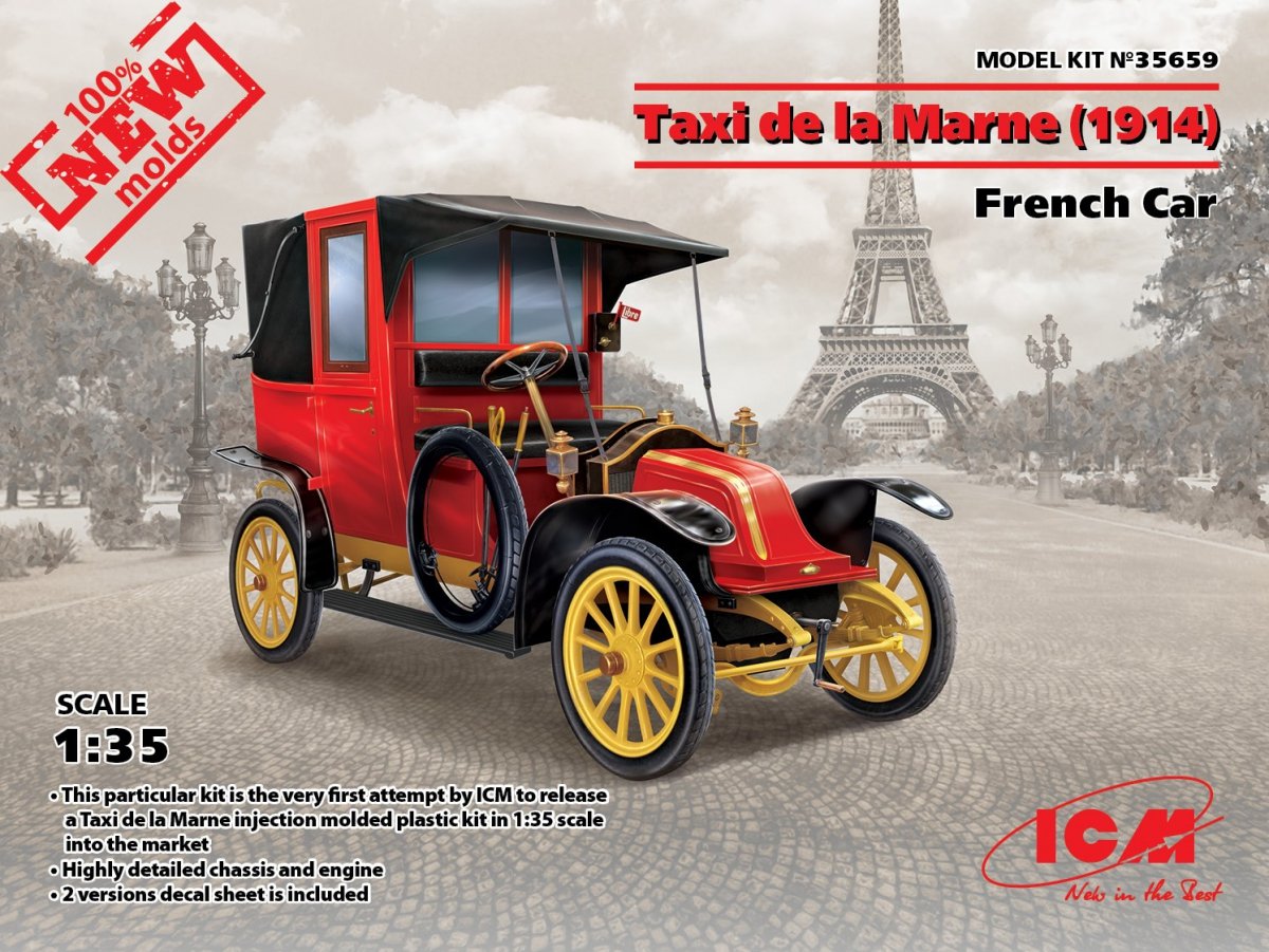 ICM 35659 Taxi de la Marne (1914), French Car 1/35