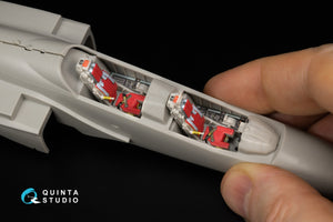 Intérieur imprimé et coloré en 3D sur papier décalcomanie (Hasegawa) de la Kawasaki T-4 (Quinta Studio QD+48349) (avec pièces en résine imprimées en 3D) 1/48 – image 14